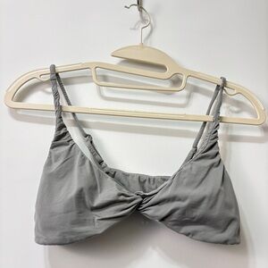 Skims Fits Everybody Twist Front Gray Bralette Size Medium
